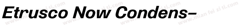 Etrusco Now Condens字体转换